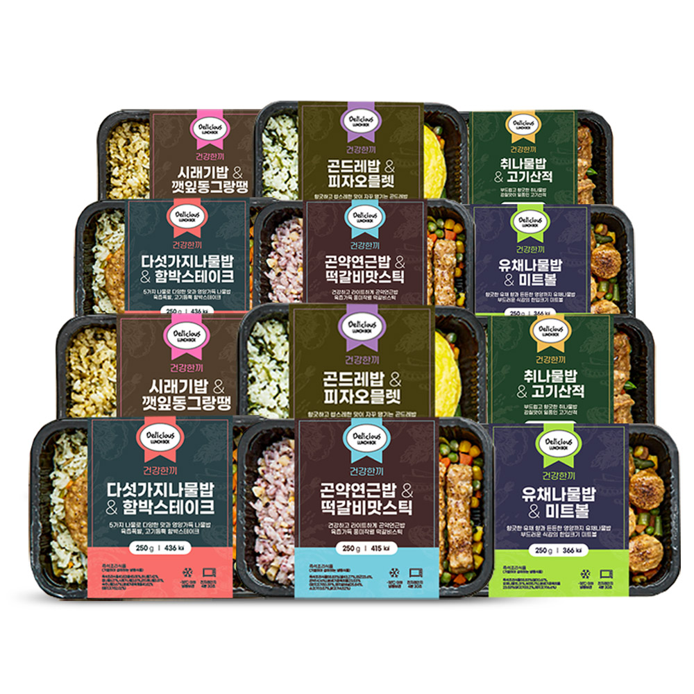 도시락 시리즈 - 나물밥 6팩